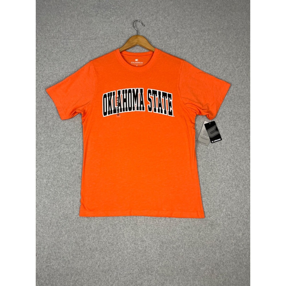 Oklahoma State University Cowboys Shirt Mens M Orange Short Sleeve Colosseum